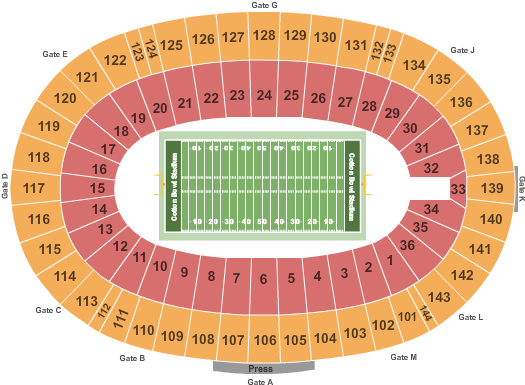 Cotton Bowl Stadium Red River Showdown Seating Chart
